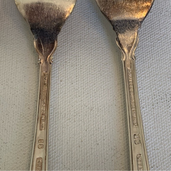 4 International Holmes & Edwards Deep SILVER FASHION 6.75" Forks Fork Set 1957 - Picture 7 of 13